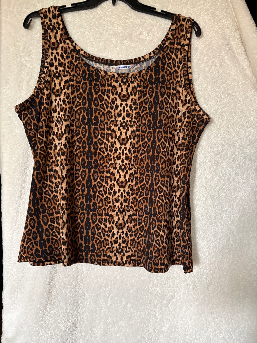 Peter Nygard Leopard Print Tank Top - Brown & Black